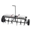 VEVOR Tow Behind Plug Aerator, 40-Inch Tow Behind Lawn Plug Aerator with Universal Hitch, Pull Behind Aerator with Iron Spikes Alternately Arranged