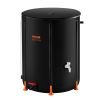 VEVOR Collapsible Rain Barrel 100 Gal Rain Catcher with Spigots and Overflow Kit