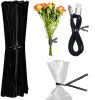 1000 Pack of 4" Twist Ties for Bags; Twist Ties for Cords. Foil Coated Plastic Black Twist Ties. Reusable Twist Ties Bendable; Strong Plastic Wire Twi
