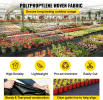 VEVOR Weed Barrier Landscape Fabric, 5 x 250 ft, 5 Oz Premium Woven Ground Cover Heavy Duty PP Material & Easy Setup, Single-Layer for Outdoor Garden