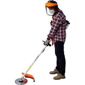 12 in 1 Multi-Functional Trimming Tool, 32.6CC 2-Cycle Garden Tool System with Gas Pole Saw, Hedge Trimmer, Grass Trimmer