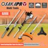 10 in 1 Multi-Functional Trimming Tool, 52CC 2-Cycle Garden Tool System with Gas Pole Saw, Hedge Trimmer, Grass Trimmer