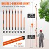 VEVOR Manual Pole Saw, 7.3-27 ft Extendable Tree Pruner, Sharp Steel Blade and Scissors High Branches Trimming