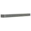 Garden Raised Bed Powder-coated Steel 201.6"x31.5"x14.2" Gray
