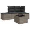 Garden Sofa Set Grey, Dark Grey