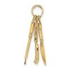 14K 3-D Moveable Garden Hand Tool Collection Charm