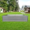 8x4x2 ft (2 pack) Metal Garden Bed,Outdoor Planter Box Metal Patio Kit Planting Bed for Vegetables Flowers Herb,Grey