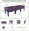 Planter Box Raised Garden Bed, Plastic Planter Care Box Kits Set Planter Boxes for Indoor and Outdoor Vegetables Fruits Flowers Herbs Planter Box