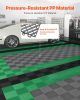 VEVOR Interlocking Drainage Mat, 12'x12' Modular Interlocking Cushion Durable PP Material, 55 Pcs Splicing Drainage Mats
