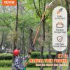 VEVOR Manual Pole Saw, 7.3-27 ft Extendable Tree Pruner, Sharp Steel Blade and Scissors High Branches Trimming