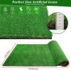 6.5FTX13FT Outdoor Artificial Grass Runner Rug, Thick Realistic Fake Grass Roll Decor Patio Balcony Garden Lawn, Dog Pets Turf Drain Mat