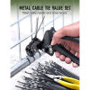 Metal Zip Ties Black,With Special Fastening And Cutting Tools,150 Pcs 11.8 Inch,Multi-Purpose Stainless Steel Cable Ties