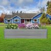 8x4x2 ft (2 pack) Metal Garden Bed,Outdoor Planter Box Metal Patio Kit Planting Bed for Vegetables Flowers Herb,Grey