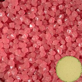 500pcs/bag Luminous Stones Glow In The Dark Pebbles, Home Garden Decoration Outdoor Yard Lawn Path Decor, Aquarium Glow Rocks (quantity: 500pcs/bag, Color: Pink)