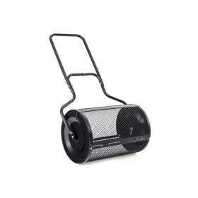 Lawn Care Tools Peat Moss Spreader with U-shape Handle (Color: Black, Type: Garden Tools)