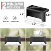 16 solar outdoor deck lights, garden lights, atmosphere lights, LED walk lights, light source control, suitable for balconies, terraces, stair fences