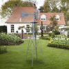 Assorted windmills 8 feet green with weathervane 4 legs vertical windmill rotatable windmill iron garden decoration garden tools