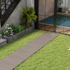 8 Ft Outdoor Garden Pathway Patio Roll Out Straight Walkways with Metal Wire Connection